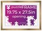 Bronze Wood Puzzle Frame Kit with Glue Sheets, White Mat, Backing, UV Acrylic - Available in 20 Popular Sizes
